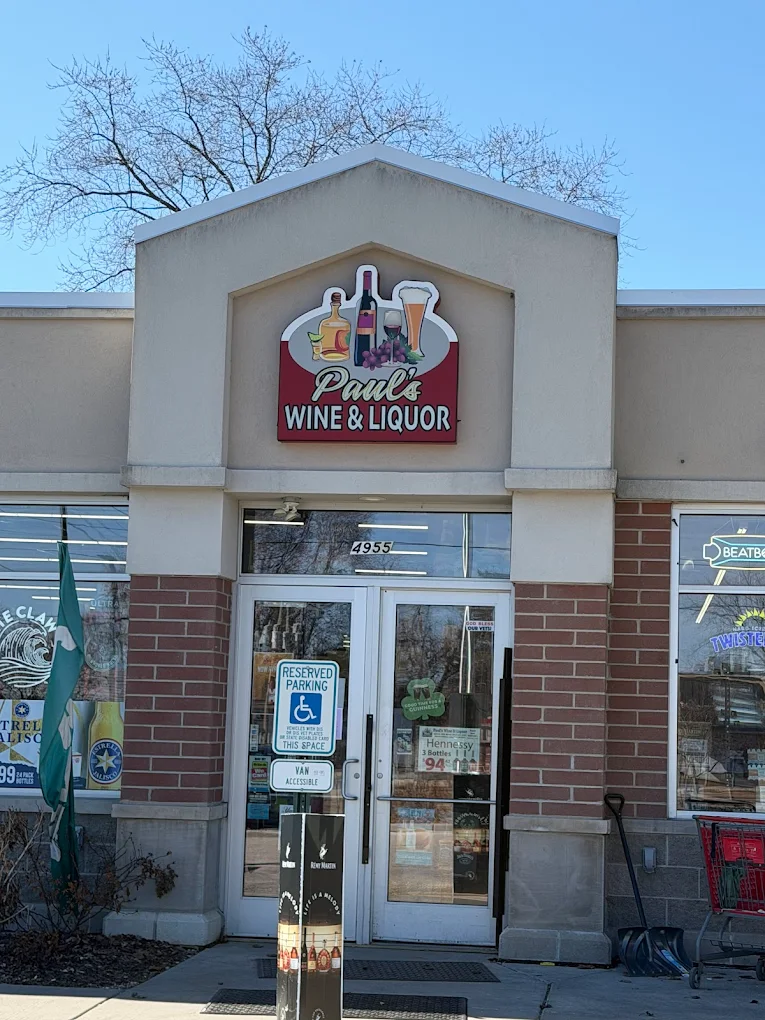 Paul's Wine & Liquor storefront — 4955 S 27th St, Greenfield, WI